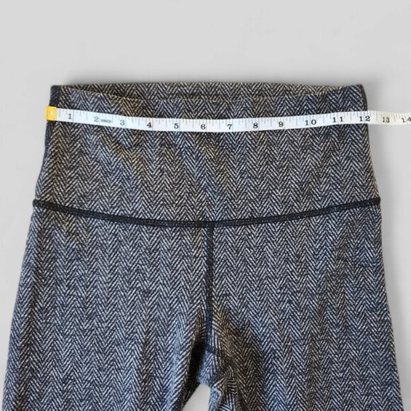 Lululemon High Times Pant Herringbone Black Heathered Sz 4 Tights Leggings - Picture 8 of 11